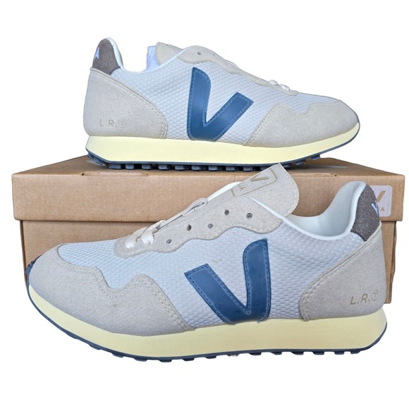 Veja L.R.O. Sneakers Women's US 5 Beige Blue Casual Shoes LOOK AT All PHOTOS - Picture 2 of 12